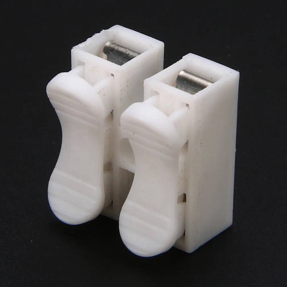 

30pcs New Electrical 2 Pins Cable Connectors CH2 Quick Splice Lock Wire Terminals For Led Strip
