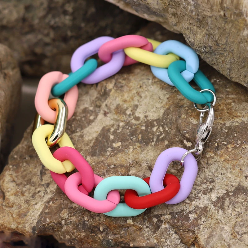 Agricultura Varios Más grande Pulseras para mujer 2022 Nueva moda Pulsera de cadena de acrílico colorida  en la mano Regalos de joyería para mujeres niñas|Pulseras de hilo| -  AliExpress