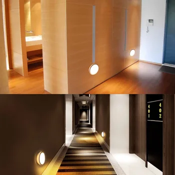 

1 Set 2Pcs LED Human Body Induction Night Light Intelligent Light (Black)