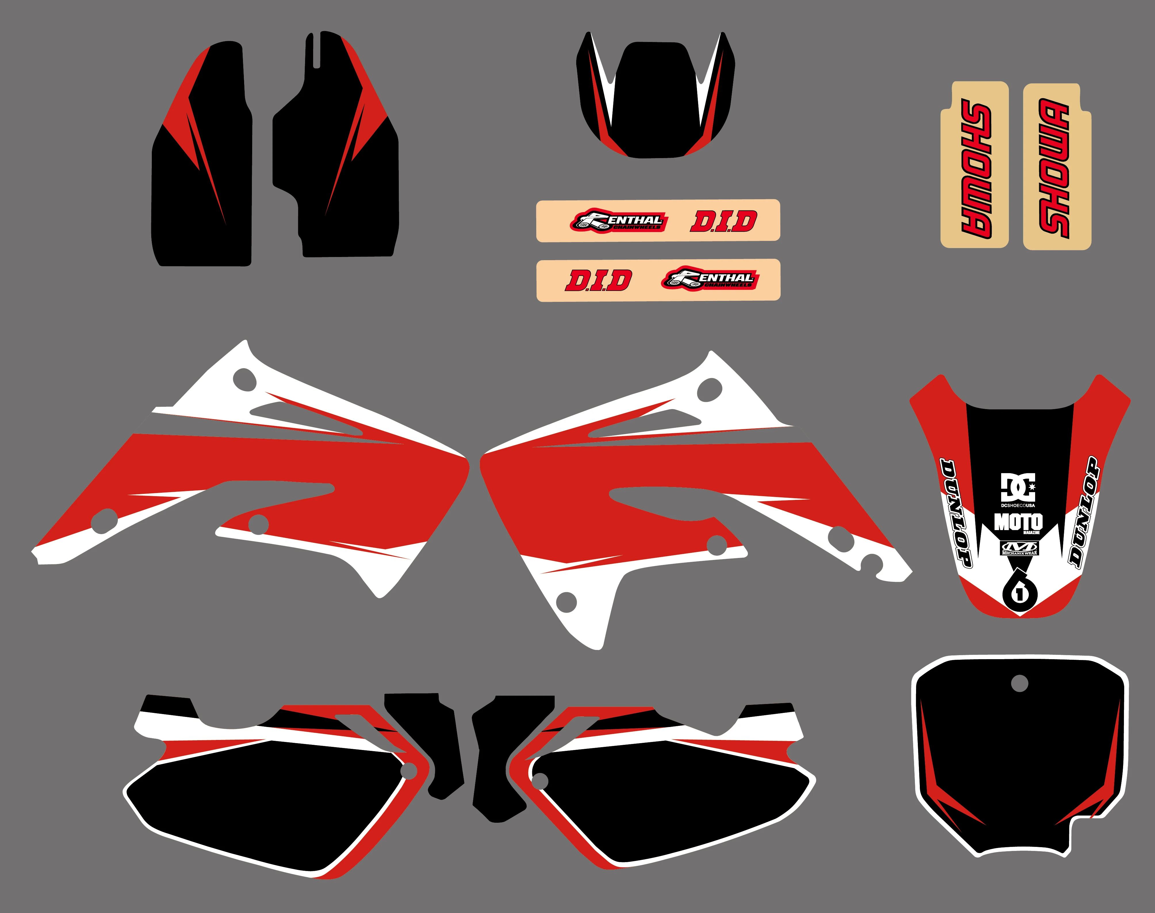 Набор стикеров для Honda CR85R CR85 с жидким охлаждением 2 штриха 2003 04 05 06 07 08 09 10 11 2012 CR 85