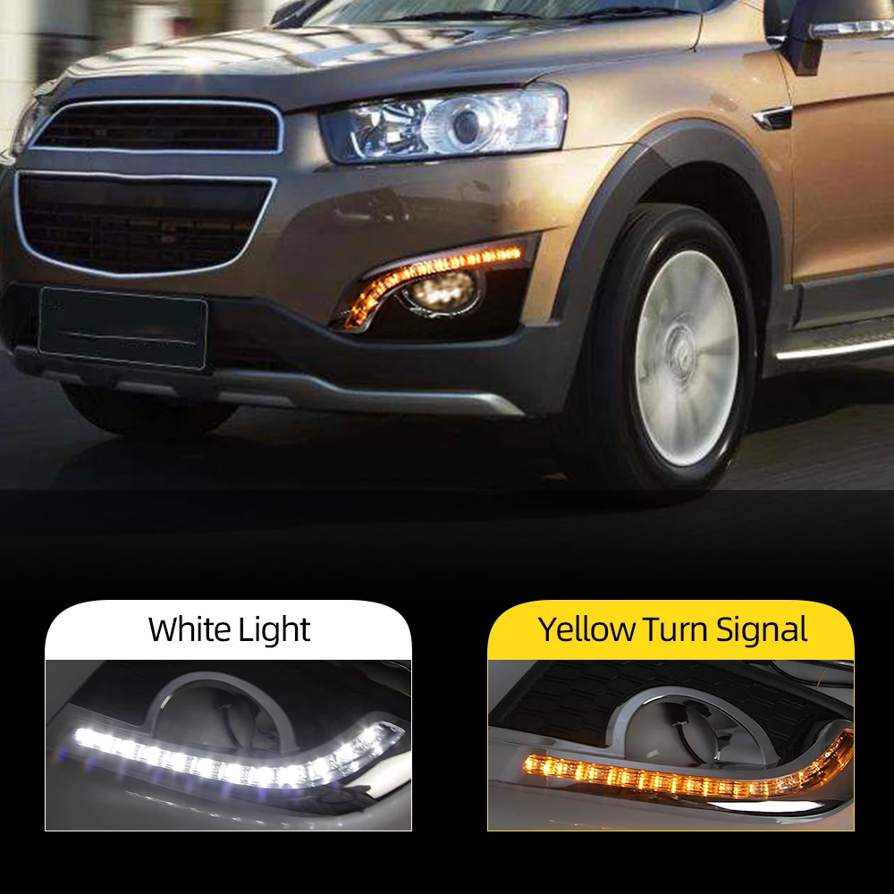 Car Flashing 2pcs For Chevrolet Chevy Captiva 2014 2015 2016 2017 DRL