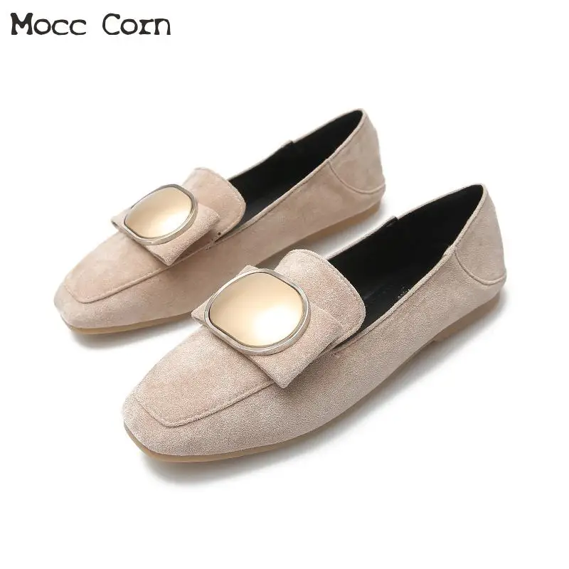 

Women Flats Shoes Slip On Moccasins Ladies Suede Shoes Lazy Loafers Female Ballerina Ballet Flat Shoe Footwear Plus Size 34~43
