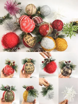 

Christmas Cloth Ball Wool Hazelnut Pine Cone Pendant Household Groceries Fresh Shooting Ornaments