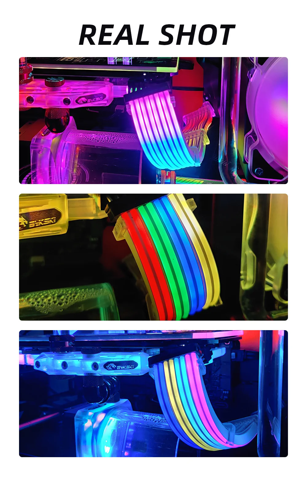 de iluminação arco-íris efeito néon strimer fio
