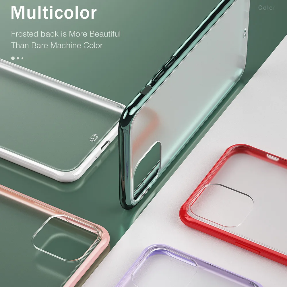Matte Phone Case For iPhone 11 Pro Transparent Cover XR XS Max 7 8 Plus 6 6S Coque funda Shell |