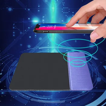 

5W Wireless Fast Charging Mouse Pad Charger Indicating Function Safe Stable Charger NK-Shopping