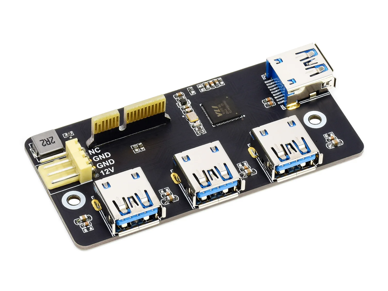 Waveshare PCIe to USB 3.2 Gen1 ,   ǻ  4 IO , 4x  USB Ʈ