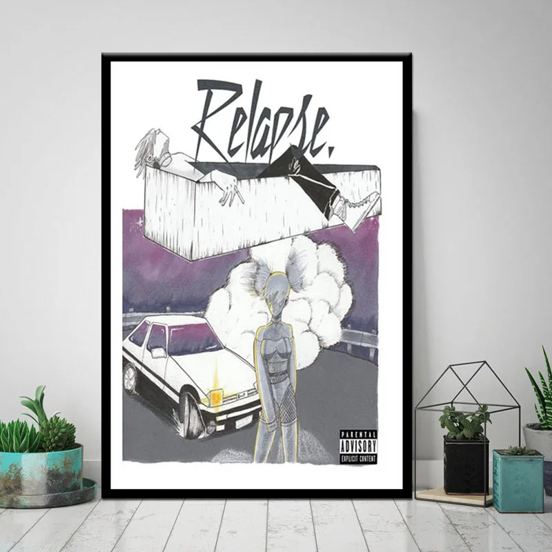 Posters and Prints New Juice WRLD Rapper Singer Star Music Poster Wall Art Picture Canvas Painting for Room Home Decor