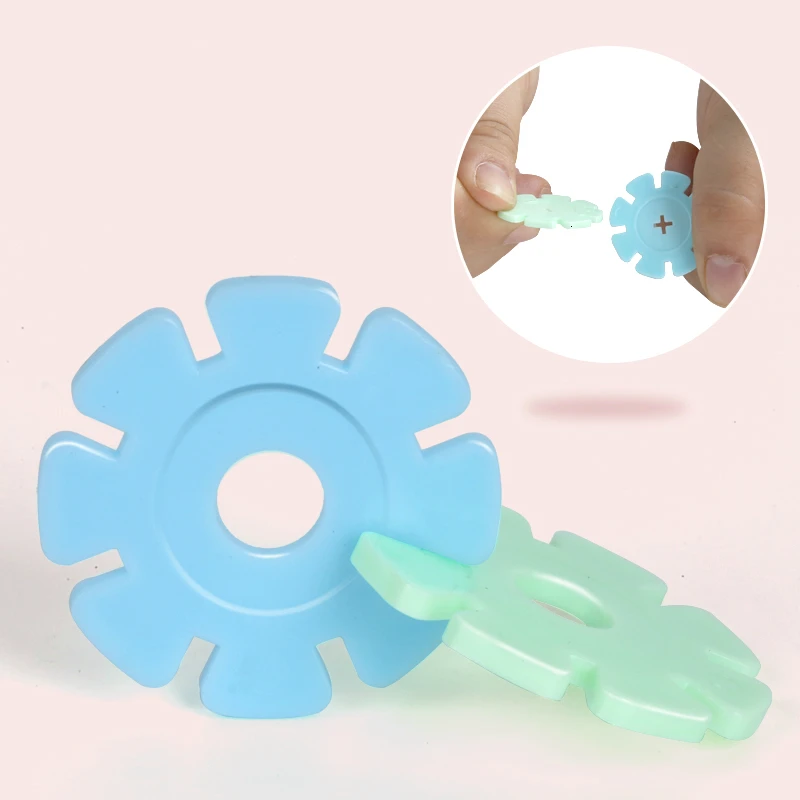 Color Middle Hole Letter Or Circle Sent Randomly Snowflake Building Blocks Educational Christmas Children Assembling Classic Toy