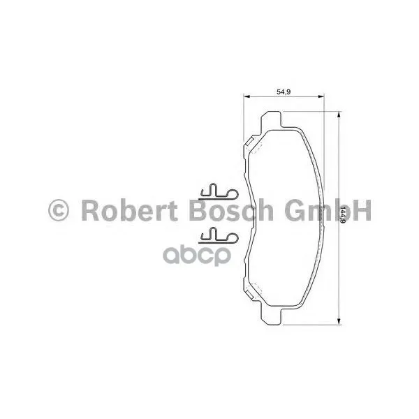 Колодки Тормозные Дисковые Mitsubishi Asx/Lancer/Outlander/Dodge Caliber Передние Bosch арт. 0986424716