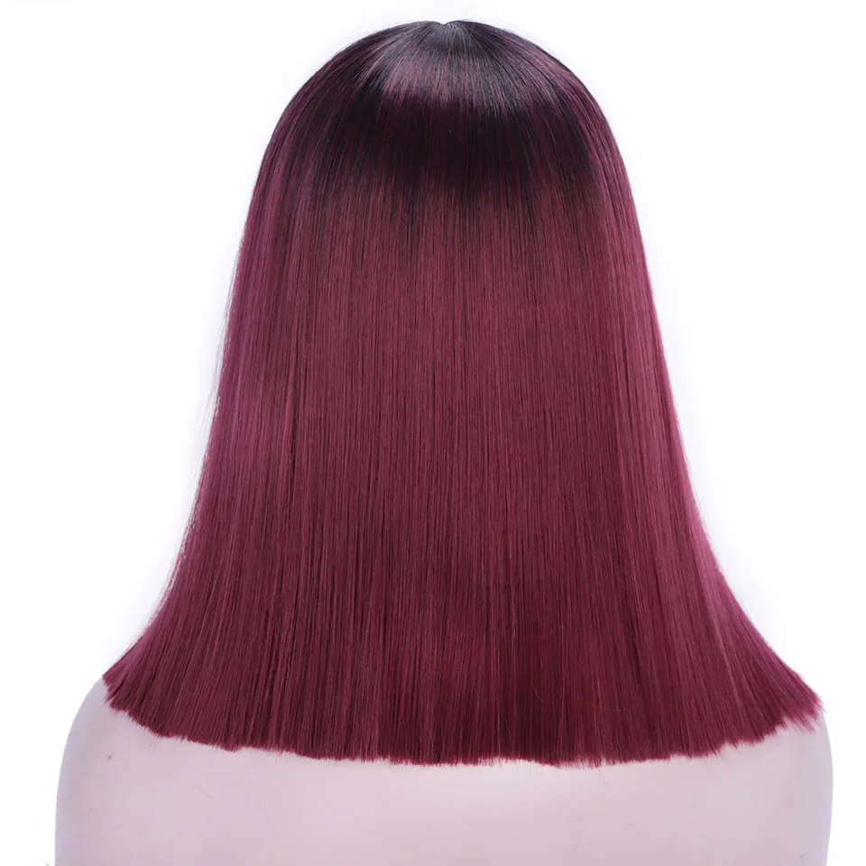 Doris beauty розовый парик Лолиты синтетические Короткие парики для женщин косплей боб синий черный фиолетовый коричневый Омбре блонд оранжевый серый красный парик - Цвет: R2-118