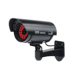 AAAE топ-открытый поддельный/муляж камеры безопасности с 30 освещающим светодиодный свет (черный) видеонаблюдения
