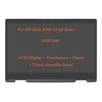 

For HP Envy X360 15-bp serie 15.6" 1080P LCD TouchScreen Digitizer Assembly+Frame LP156WF9-SPL1 15m-bp Laptop