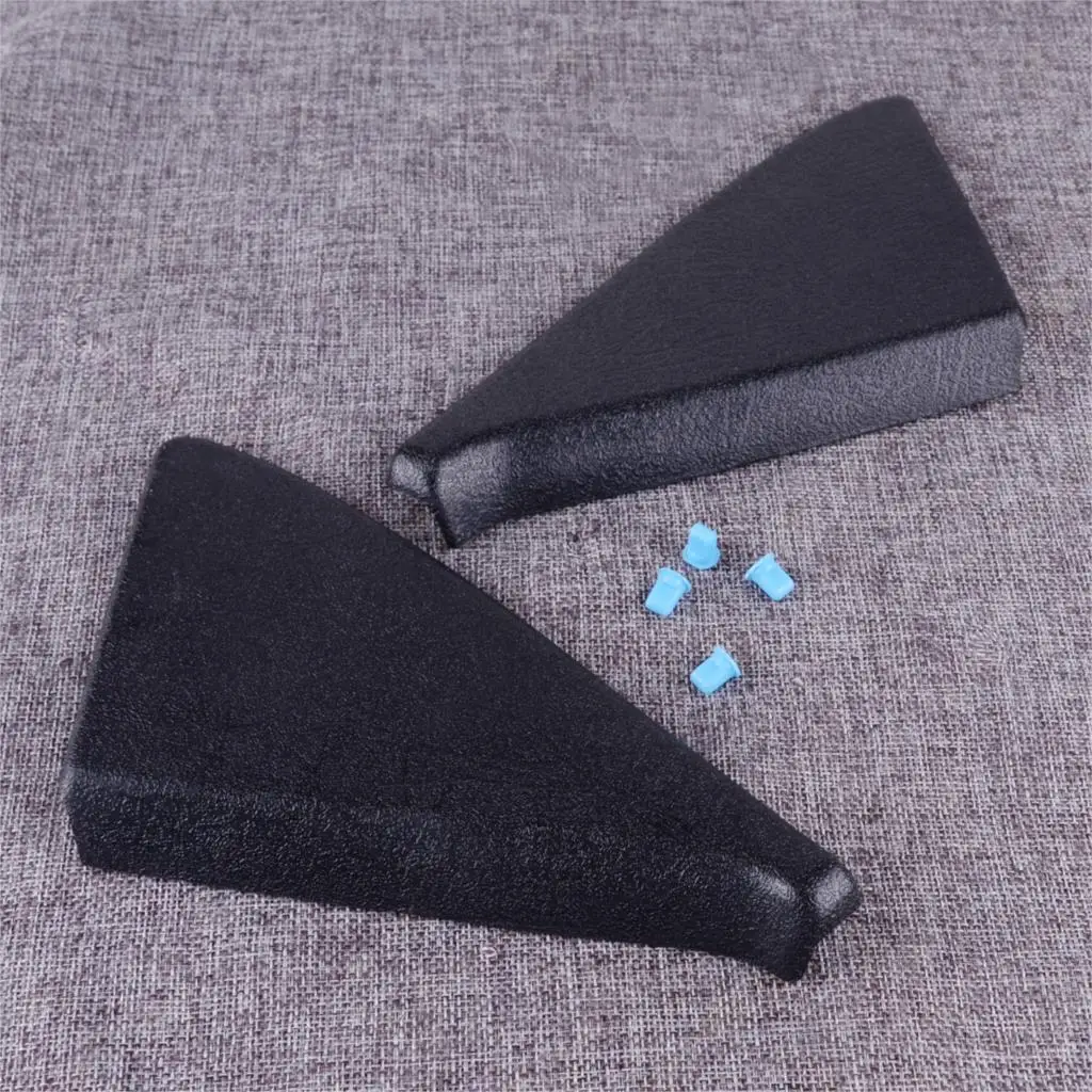 CITALL черная пара дверного зеркала накладка Панель Крепление треугольник с зажимами 191837993 191837994 подходит для VW Golf Jetta GTI GLI MK2