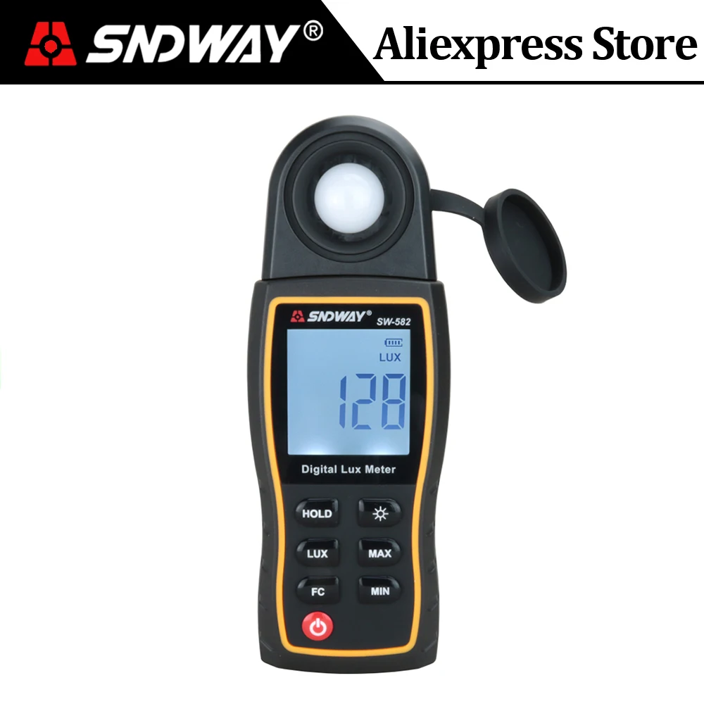 SNDWAY 200000Lux Цифровой Измеритель света Luxmeter Lux / FC метры мини спектрометр люминометр