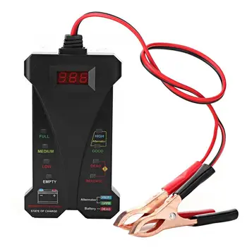 

Car Battery Detector Digital Display 12V LED Battery Tester Analyzer Diagnostic Tool Adapter Auto Brake Fluid Tester