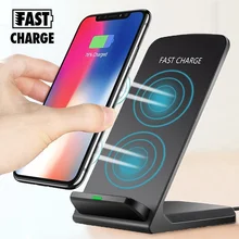 10 Вт Беспроводное зарядное устройство для iPhone 11 Pro Max быстрая Qi Беспроводная зарядная подставка для samsung Note10 S10 S9 Plus A50 Chargeur беспроводной