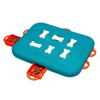 

Dog Puzzle Food Dispensing Toy Increases IQ Treat Pet Chew Durable Interactive Brain and Exercise Game Molar Tooth Clean