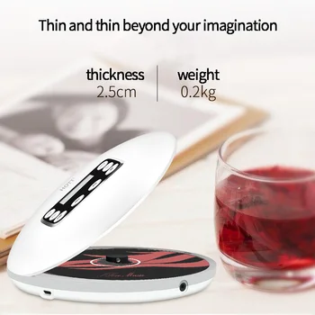 

HOTT 711T Bluetooth Portable CD Player with Rechargeable Battery LED Display, Personal CD Walkman to Enjoy Music and Audio Book