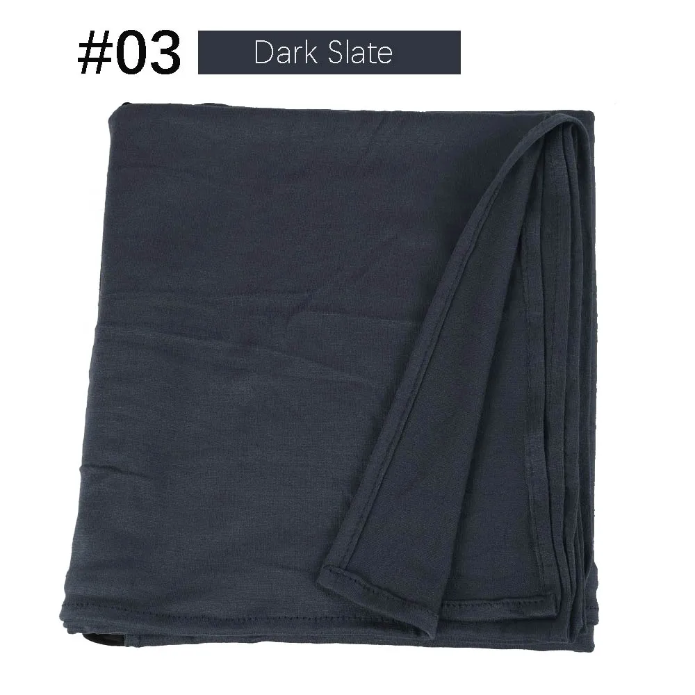 Muslim Women Premium Instant Cotton Jersey Hijab Scarf Jersey Hijabs Scarves With Hoop Pinless HeadScarves 53 colors