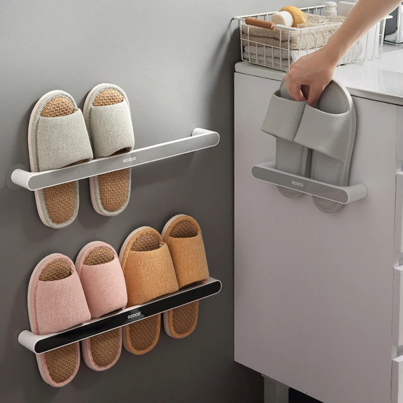 Towel Holder Rack Wall Mounted Cabinet Storage Hanger Door Organizer Hook Accessories Paper Self Adhesive Bathroom Organizer