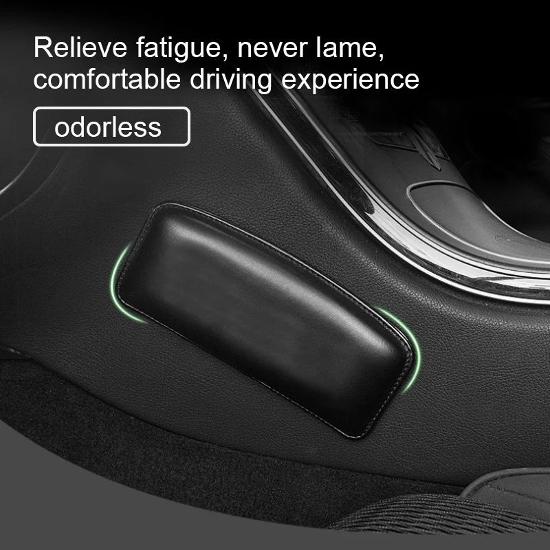Car Seat Cushion Universal Foot Support Leg Support Leather Knee Pad Support for Car Interior Accessories Comfortable Drive