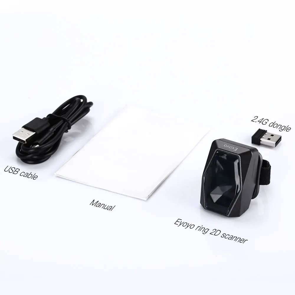 Eyoyo EY 016 Мини Портативный 2D штрих кода QR кодов USB Проводная 2 4G Беспроводная связь