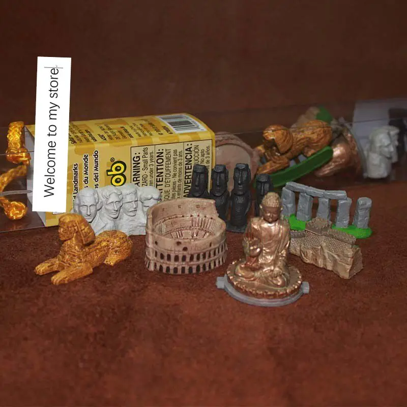 ПВХ фигура мира памятники Великая стена Колизей украшения модели игрушки