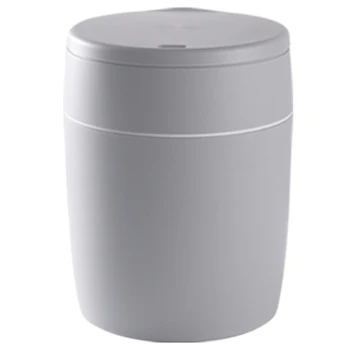 

10L Press-Type Garbage Can Water-Resistant PP Plastic Waste Bins Trash Can with Lid for Home Hotel Toilet Hospital