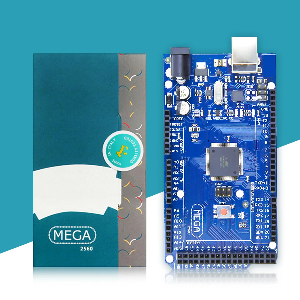 МЕГА 2560 R3 плата 2012 офциальная версия с ATMega 2560 ATMega16U2 чип для Arduino ИС формирователя с оригинальной розничной коробкой - Цвет: Оранжевый