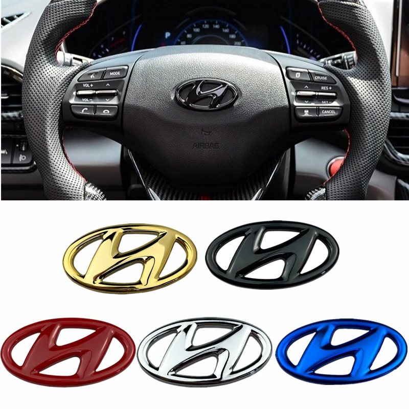 Автомобильная наклейка на руль эмблема для Hyundai логотип Mistra Lafesta Elantra Accent IX35 I20 I30