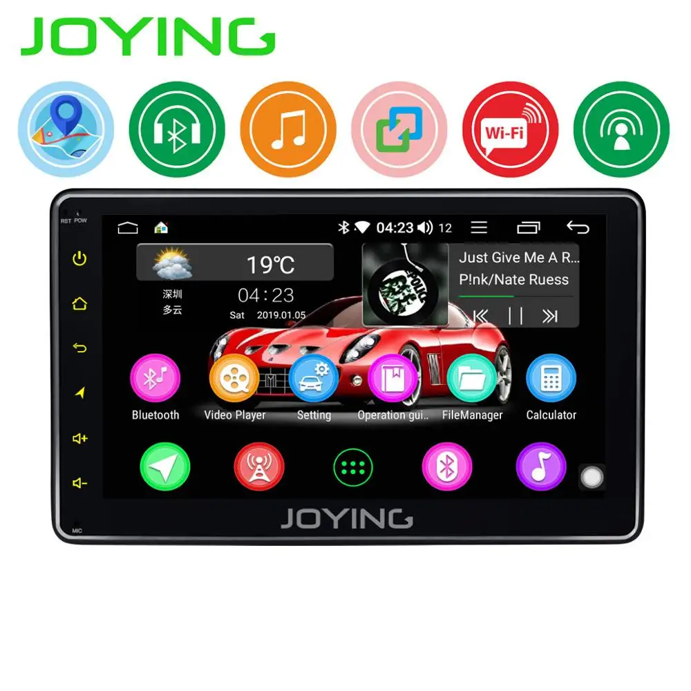 JOYING Android 8.1 head unit 7 inch car radio player GPS maps support Mirror link/Rear view camera/SWC WIFI Bluetooth autoradio