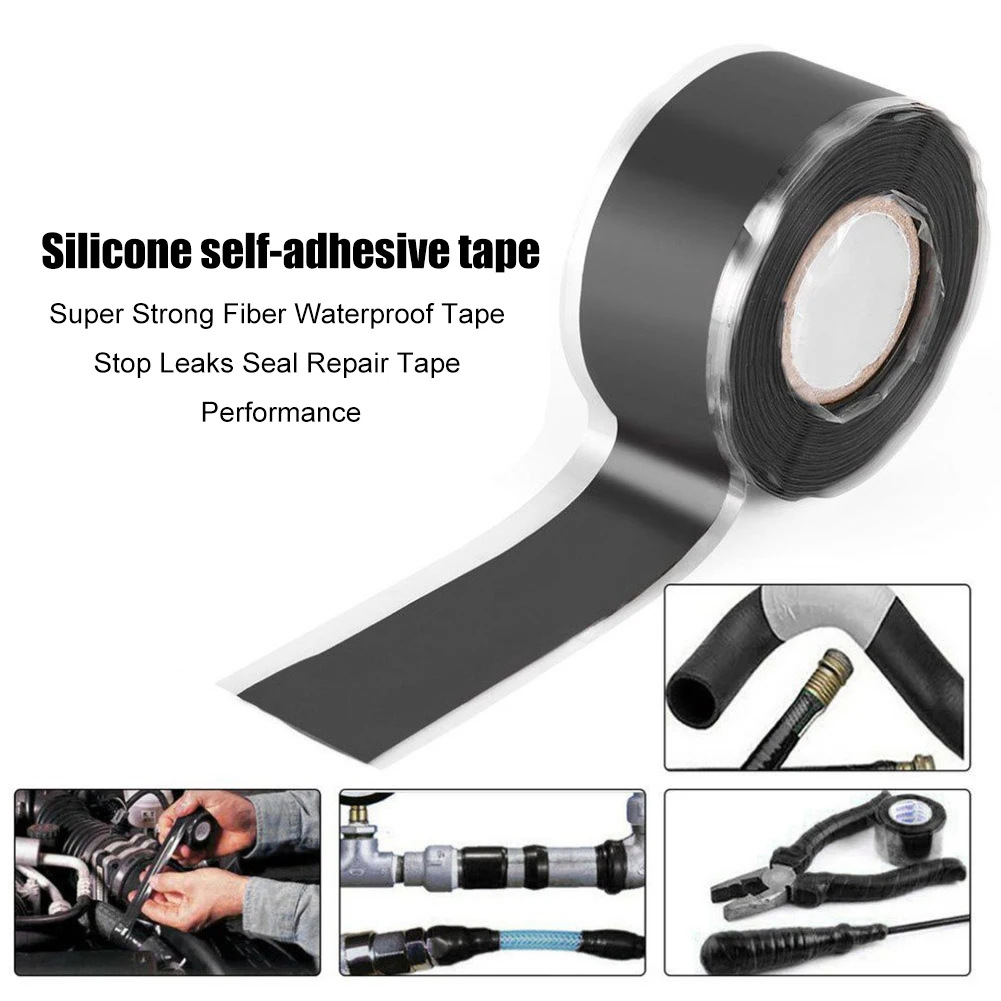 Super Strong Waterproof Stop Leak Seal Repair Tape Self Fiber Fix Adhesive Tape 