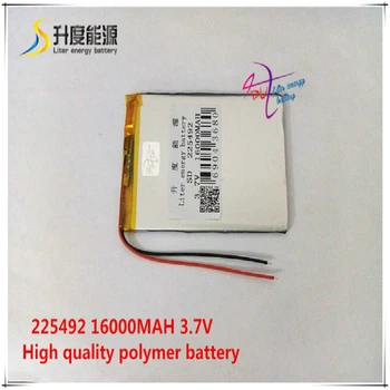 

3.7V 16000mAH SD 225492 (polymer lithium ion battery ) Li-ion battery for POWER BANK,tablet pc,mp4,cell phone,speaker