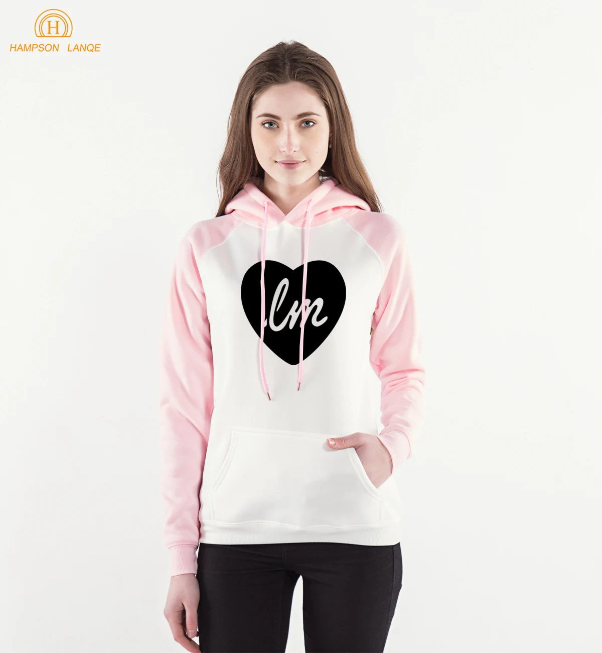 Love Me& Heart принт кавайные женские толстовки горячая Распродажа весенние зимние свитшоты женские K-pop Реглан Толстовка брендовая Толстовка для леди