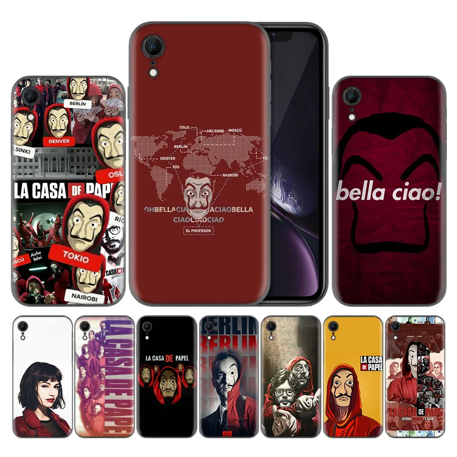

TV La Casa de papel Soft TPU Silicone Phone Case For Apple iPhone 7 7S 8 Plus X XS Max XR 5 5s SE 6 6s Capa Back Covers