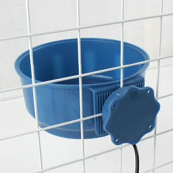 

Winter Pet Dog Heating Bowl Heat Preservation Constant Temperature Thermostat Heated Basin Cage Hanging Water Feeder