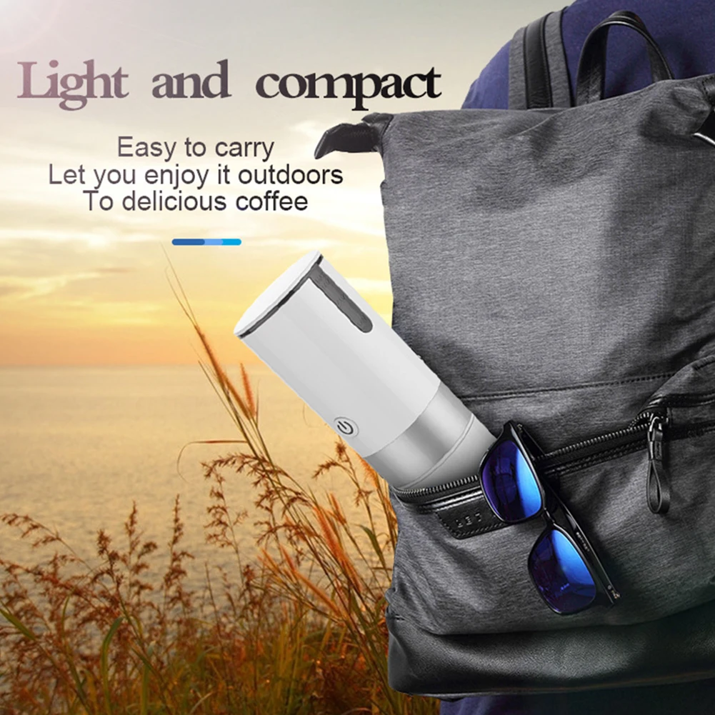 

No Hot Water Fashion Portable Lightweight Home Car Travel Fully Automatic USB Capsule Coffee Maker Machine Cup