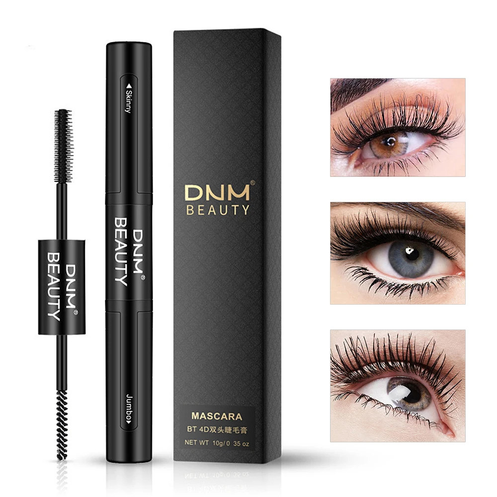 

4D Effect Double-sided Waterproof Black Mascara Women's New Fashion Makeup Double Extend Mascara Beauty Cosmetics