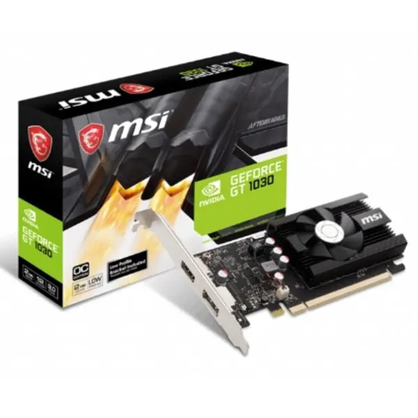 Видеокарта MSI GeForce GT 1030 2GD4 LP OC | Компьютеры и офис