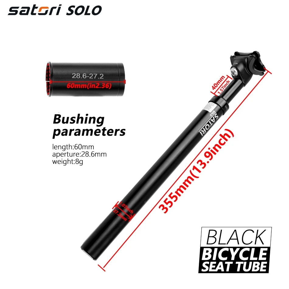 Satori велосипед шип 27,2/28,6/30,4/30 - Цвет: 28.6mm