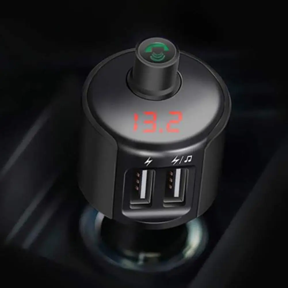 Светодиодный электронный дисплей Bluetooth MP3-плеер автомобильный fm-передатчик беспроводной радио громкой связи автомобильный комплект USB Автомобильное зарядное устройство адаптер