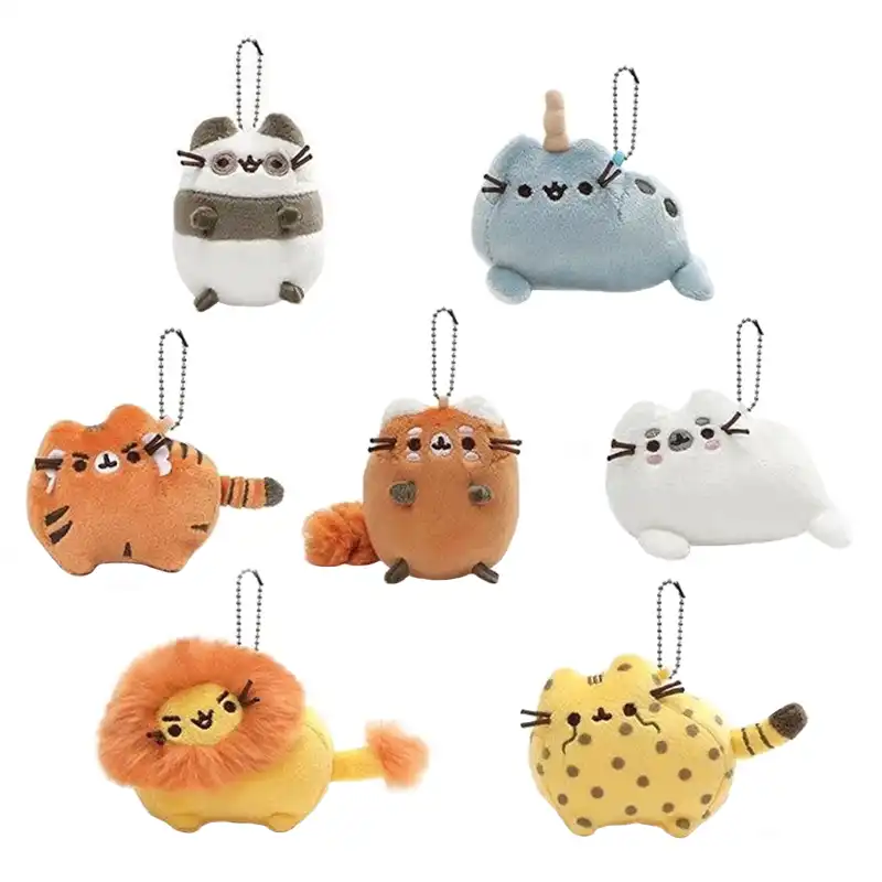 キーホルダー ぬいぐるみ ミニぬいぐるみ 猫 漫画 おもちゃ キー 大きな猫 オレンジ Plush Keychains Aliexpress
