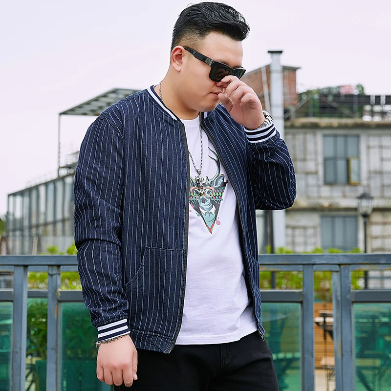 

Plus Size 8XL 7XL 6XL XXXXL Denim Jacket Men Hip Hop Jacket Streetwear Casual Fashion Jeans Jacket Slim Male Coats Clothing