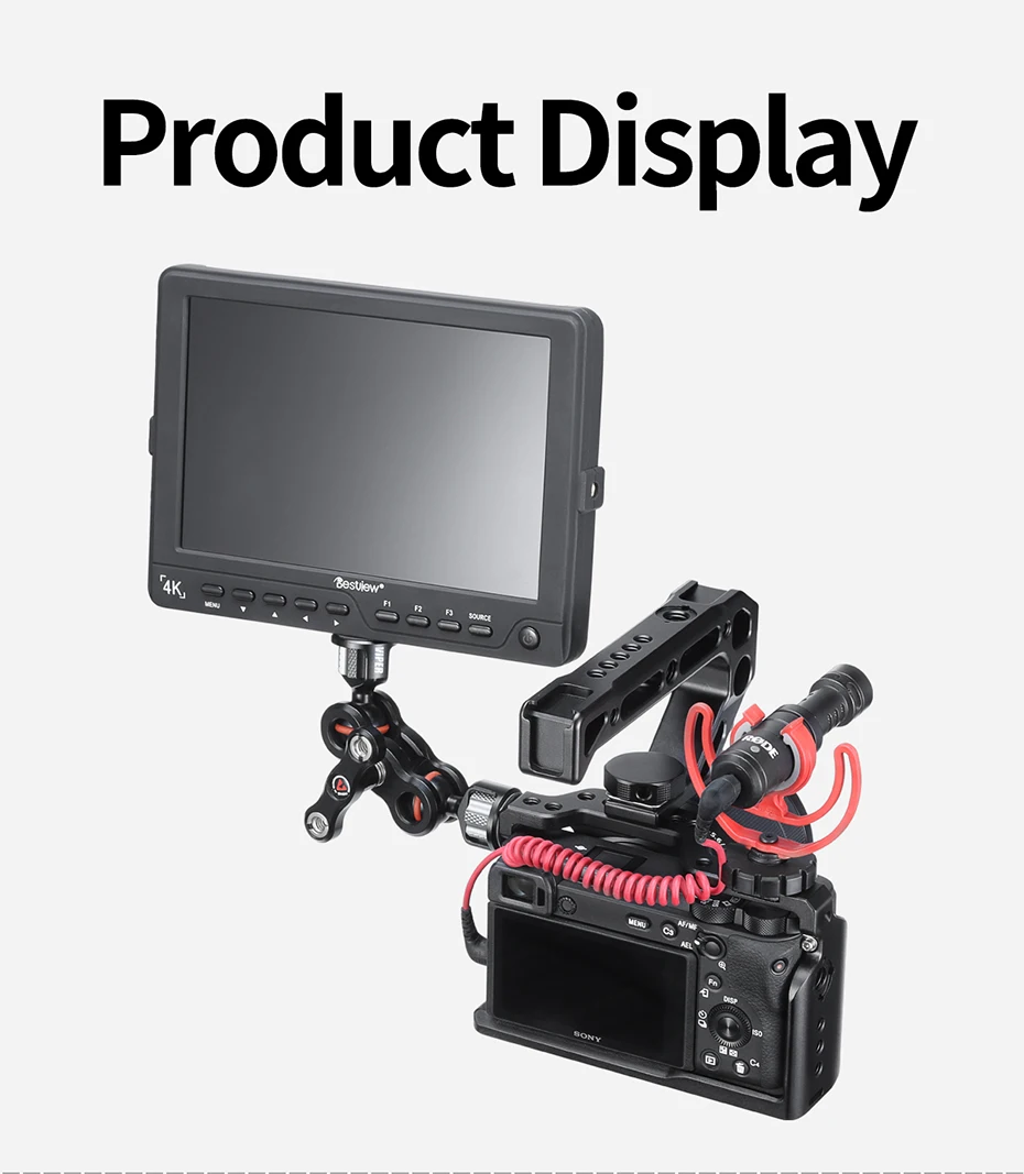 UURig C-A6600 камера клетка для sony A6600 1/4 резьба отверстие для верхней ручки монитор микрофон Светодиодный светильник Холодный башмак крепление Защитная клетка