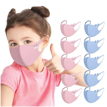 

mascarillas mascara de boca mascherine Child Kids Reusable Cartoon Print Breathable Protection Stretch Cover 10 Pack barber