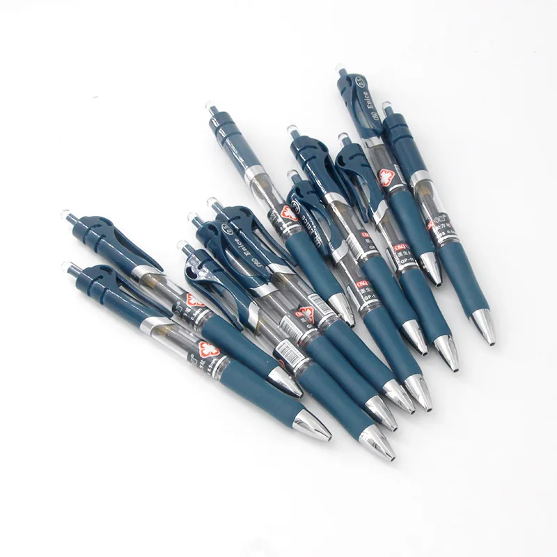 

24 шт. медицинская синяя и Черная гелевая ручка с прессом, 0,5 ручка по рецепту врача, чернильная синяя ручка для медсестер, ручка для подписи