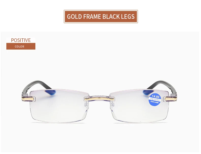 Новые ультралегкие очки для чтения без оправы для женщин и мужчин прозрачные линзы анти-Blu-Ray Компьютерные очки для дальнозоркости очки диоптрий