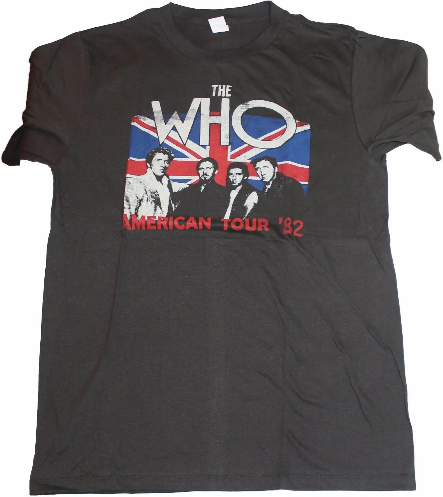 Винтажная Футболка THE WHO TOUR тяжелая Мужская футболка с музыкой жестким
