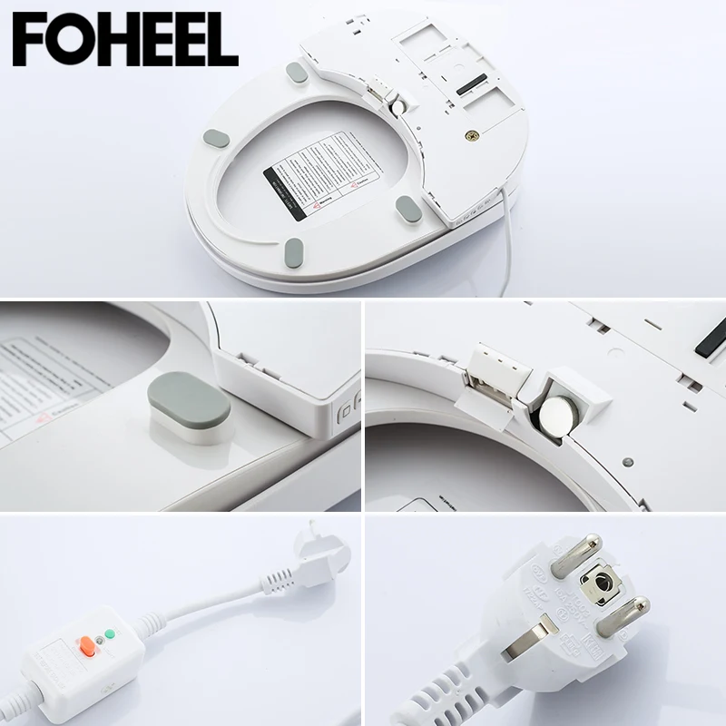  FOHEEL Intelligent Toilet Seat Electric Bidet Cover Smart Bidet heated toilet seat Led Light Wc sma